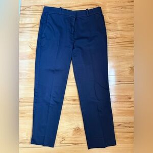 Ann Taylor Women's Navy Blue Cropped Fit Suit Pants
